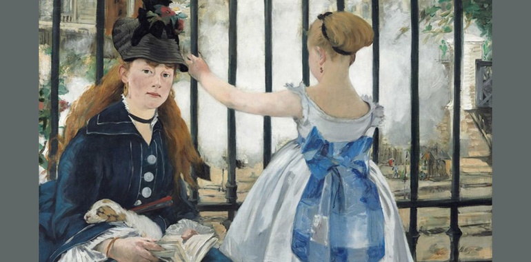 The painting "Saint-Lazare station" by Edouard Manet