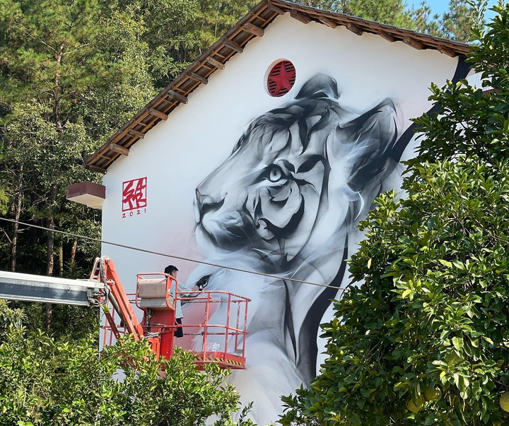 Gallery of street painting by Satr - Argentina