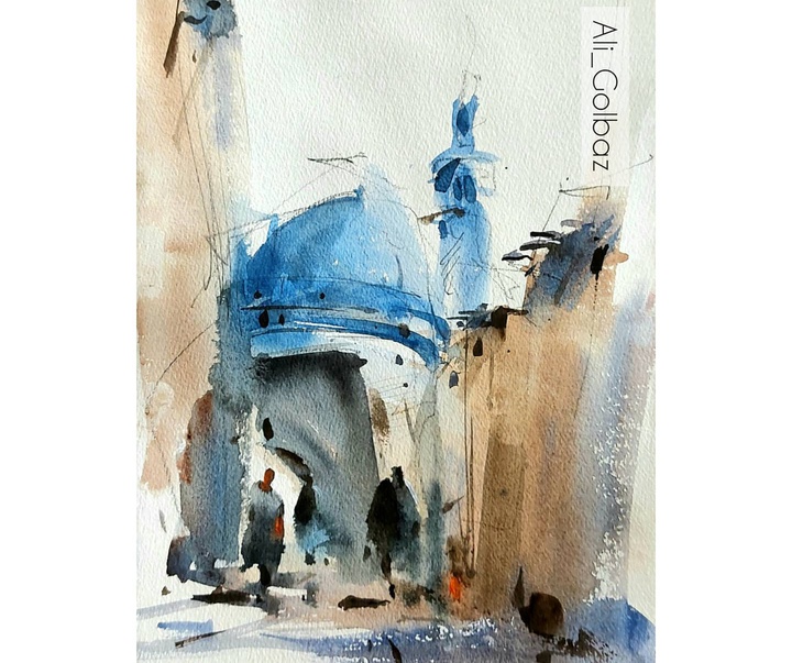 Gallery of Watercolor painting by Ali Golbaz-Iran