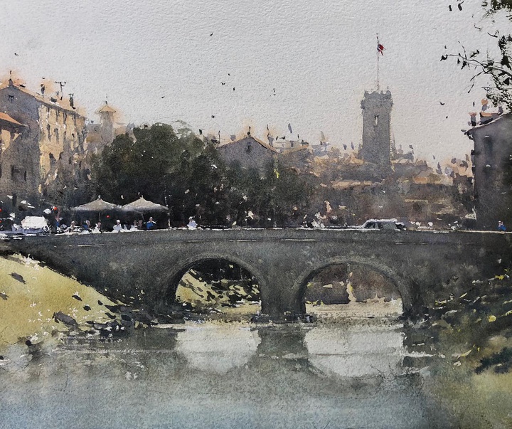 Gallery of Watercolor Painting by Joseph Zbukvic - Croatia