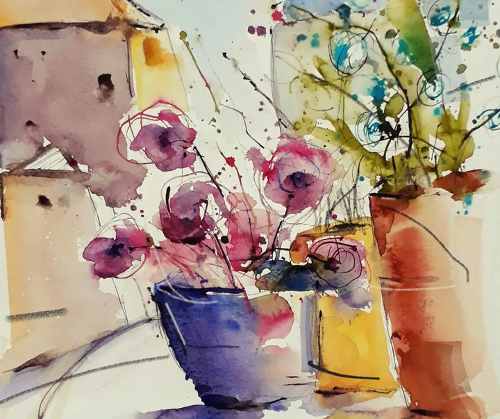 Gallery of Watercolor painting by Mahmoud Nateghi-Iran