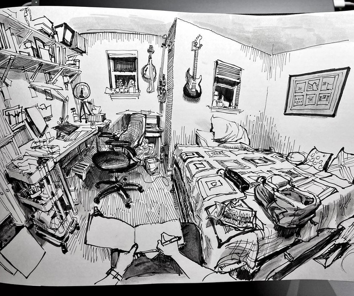 Gallery of Drawing by Paul Heaston- American