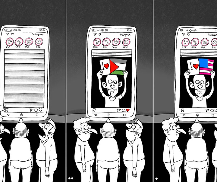 First Selection of the International Cartoon Contest “Terror Online”