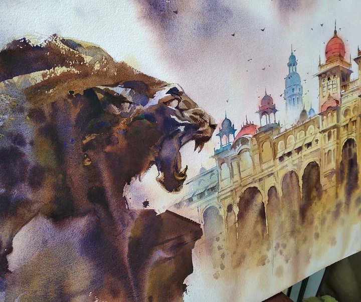 Gallery of Watercolors by Vikrant Shitole-India