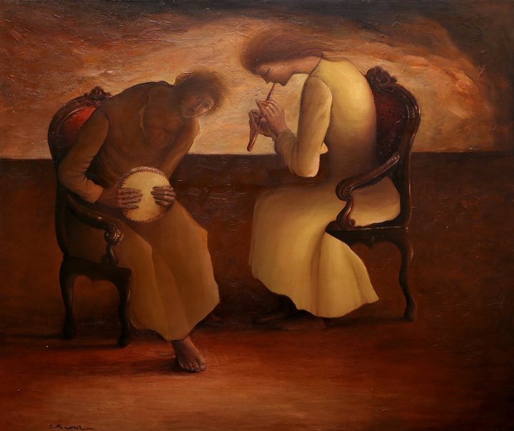 Gallery of Painting by Sliman Mansour - Palestine