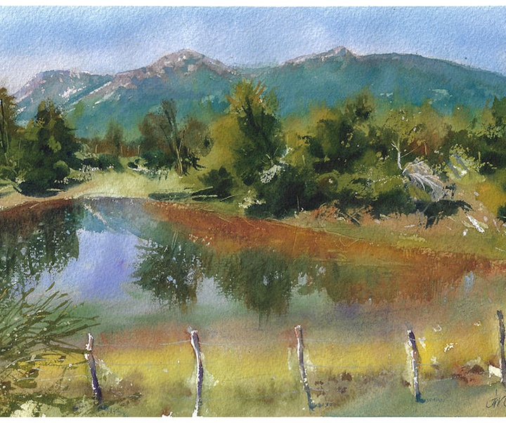 Gallery of Water color Artworks by Gonzalo Carcamo-Chile
