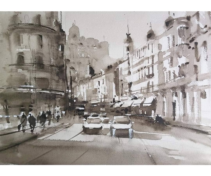 Gallery of Watercolor by Adrian Marmolejo Clarhed-Spain