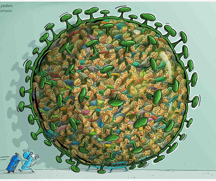 Gallery of Cartoon by Mahnaz Yazdani-Iran