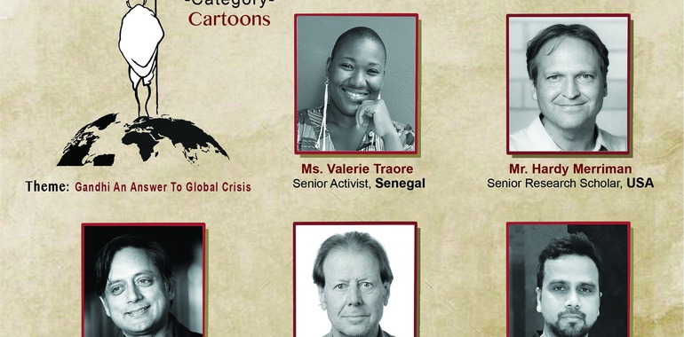 Jury of the First International Cartoon/ Caricature Contest-Gandhi-India 2022