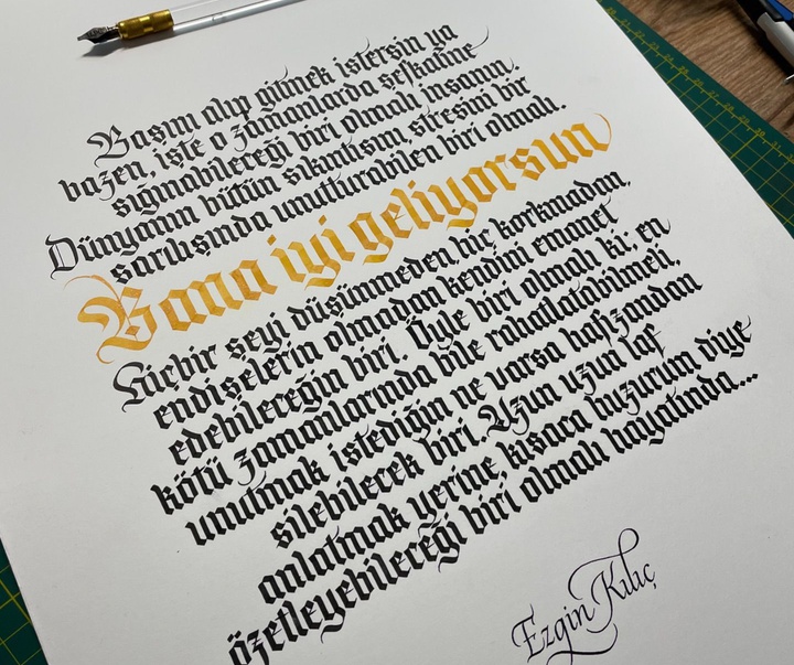 Gallery of Calligraphy by Hasan Hüseyin UYAN - Türkiye