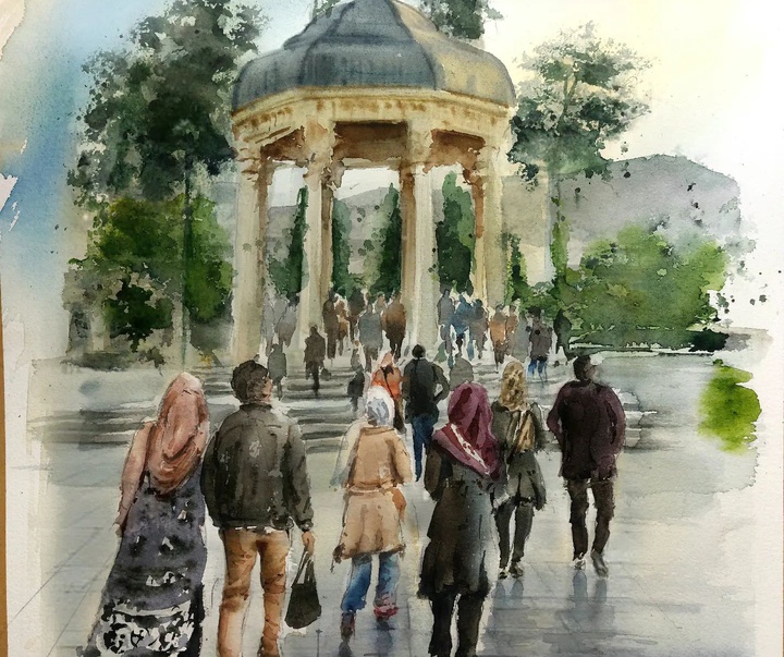 Gallery of Watercolor painting by Akbar Akbari- Iran