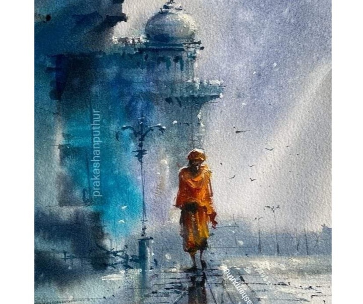 Gallery of Watercolor painting by Prakashan Puthur-India