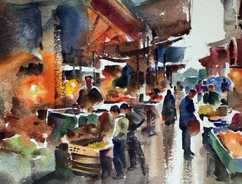 Gallery of Watercolor Painting "Mahmoud Samandarian"