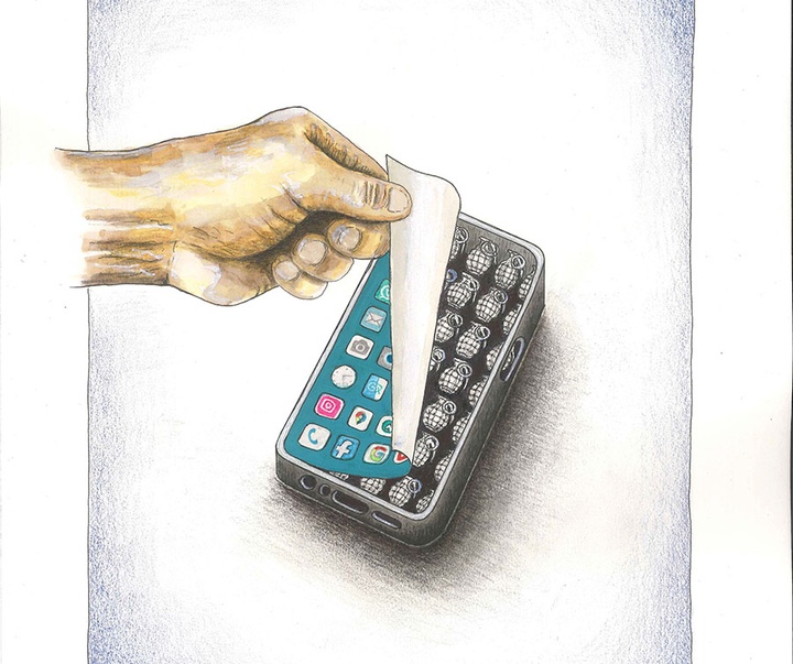 First Selection of the International Cartoon Contest “Terror Online”