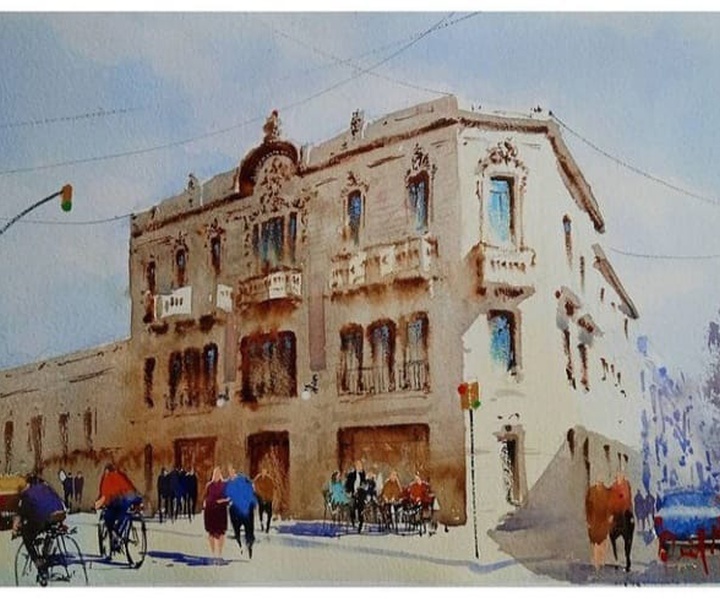 Gallery of Watercolor painting by Daniel Martínez- Uruguay