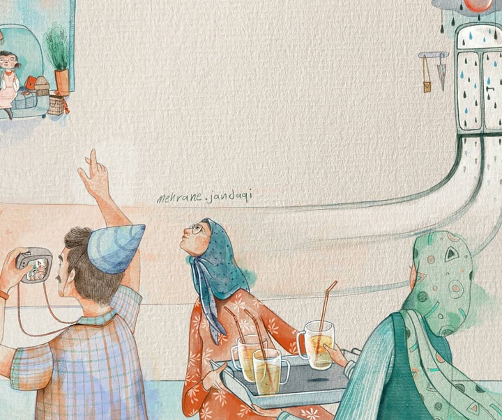 Gallery of illustration by Mehrane Jandaqi-Iran