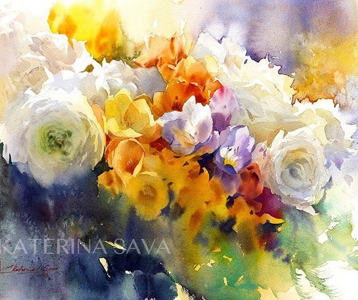 Gallery of Watercolor painting by Ekaterina Sava - Belarus