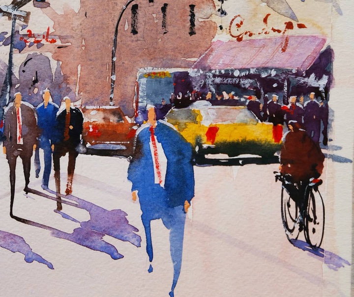 Gallery of Watercolor painting by Daniel Martínez- Uruguay