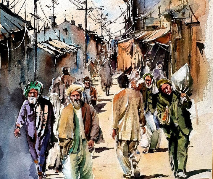 Gallery of Watercolor painting by Akbar Akbari- Iran