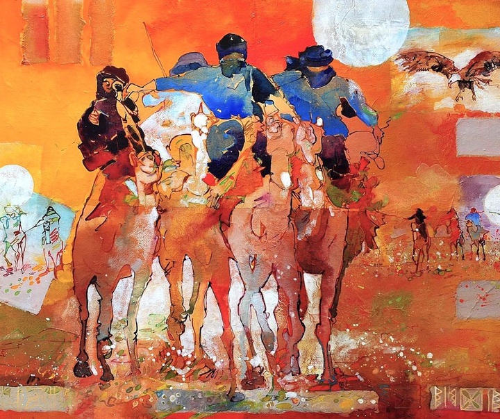 Gallery of Watercolor painting by Manjit Singh Chatrik-India