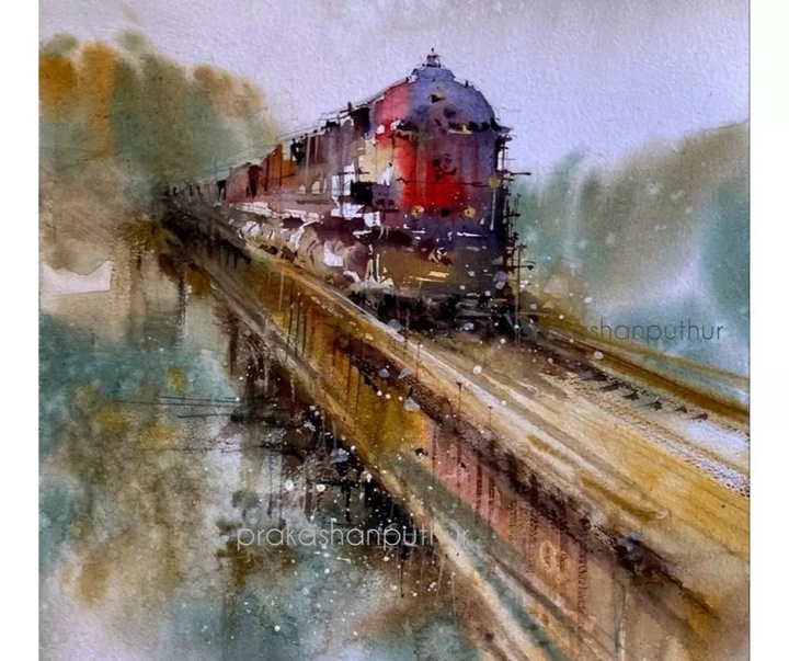 Gallery of Watercolor painting by Prakashan Puthur-India