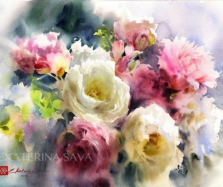 Gallery of Watercolor painting by Ekaterina Sava - Belarus