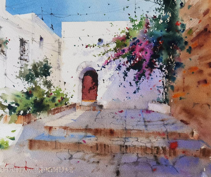 Gallery of Watercolor painting by Blanca Alvarez- Spain