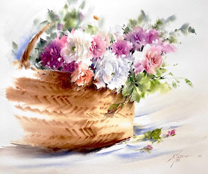 Gallery of Watercolor painting by Mohammad Ali Yazdchi-Iran