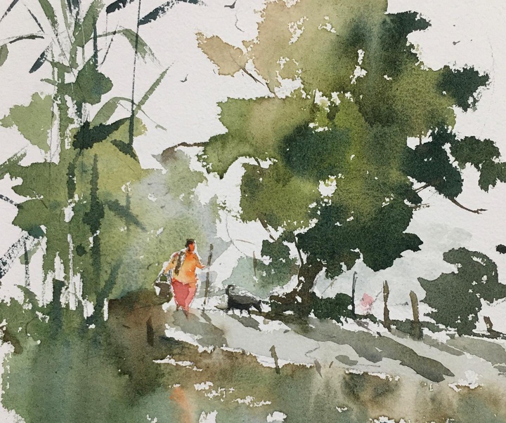 Gallery of Watercolor by Guin Srikanta-India