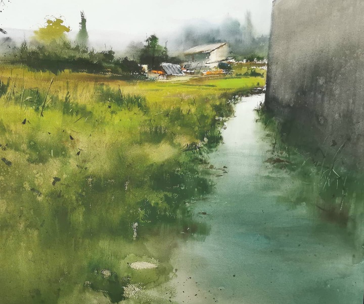 Gallery of Watercolor Painting by Pablo Garcia Avila-Spain
