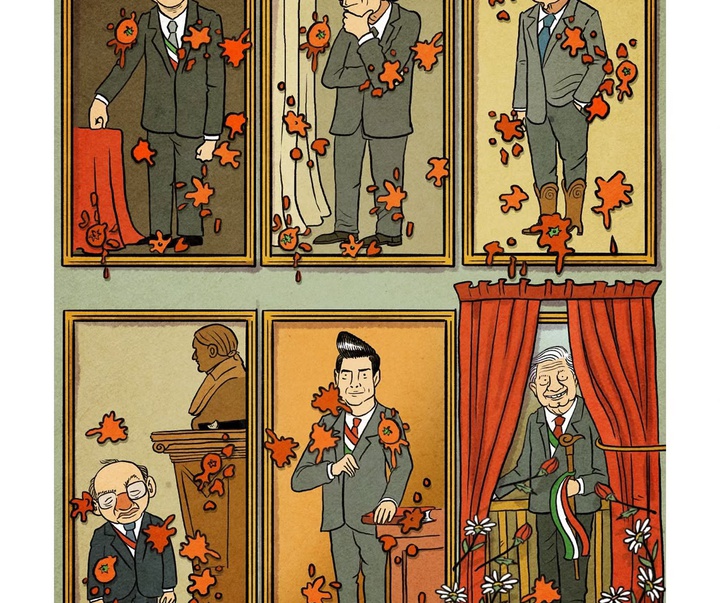 Gallery of political Cartoon by Monero Chelo-Mexico