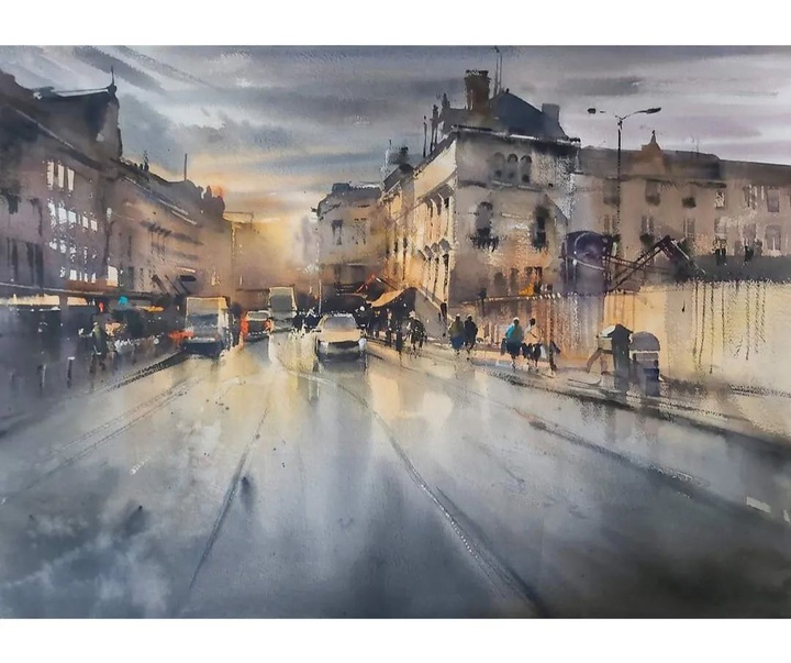 Gallery of Watercolor by Adrian Marmolejo Clarhed-Spain