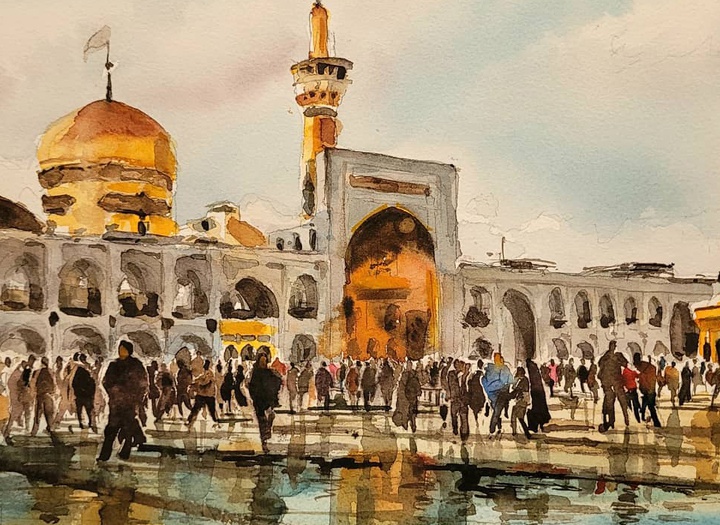 Gallery of Watercolor painting by Akbar Akbari- Iran