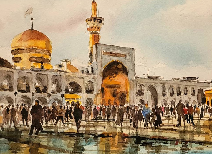 Gallery of Watercolor painting by Akbar Akbari- Iran