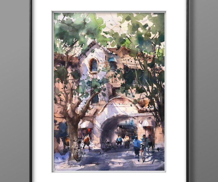 Gallery of Watercolor painting by Zhifang Shi-china