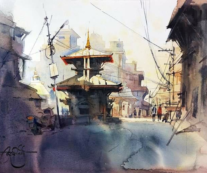 Gallery of Watercolors by Vikrant Shitole-India