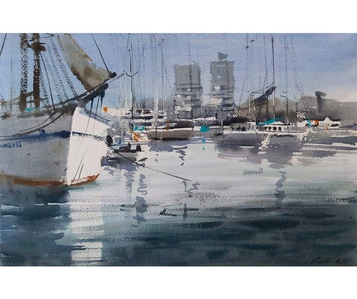 Gallery of Watercolor by Adrian Marmolejo Clarhed-Spain