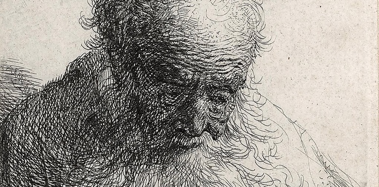 درباره طراحی پیرمرد با ریش بلند اثر رامبراند۱۶۳۰