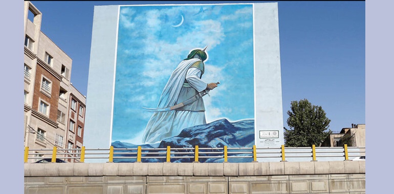 اثر مشترک حسن روح‌الامین و محمدرضا قادری روی دیوار شهر