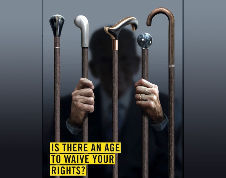 پوستر تبلیغاتی در راستای حمایت از حقوق سالمندان