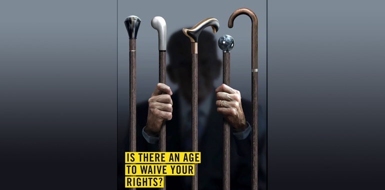 پوستر تبلیغاتی در راستای حمایت از حقوق سالمندان