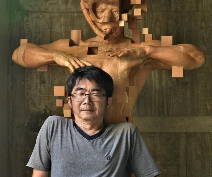 گالری آثار مجسمه های چوبی هان هسو تانگ از تایوان