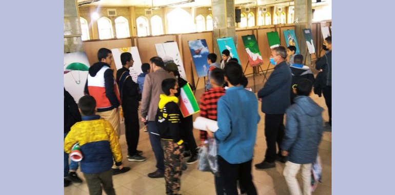 افتتاح نمایشگاه پوستر «ایران ۱۴۰۴» برای دانش آموزان یاسوجی