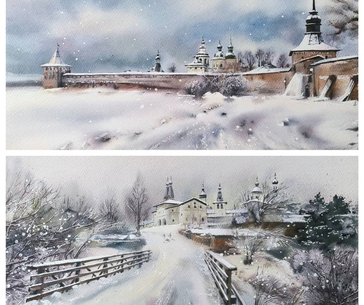گالری نقاشی های آبرنگ لوییبوف تیتووا از روسیه