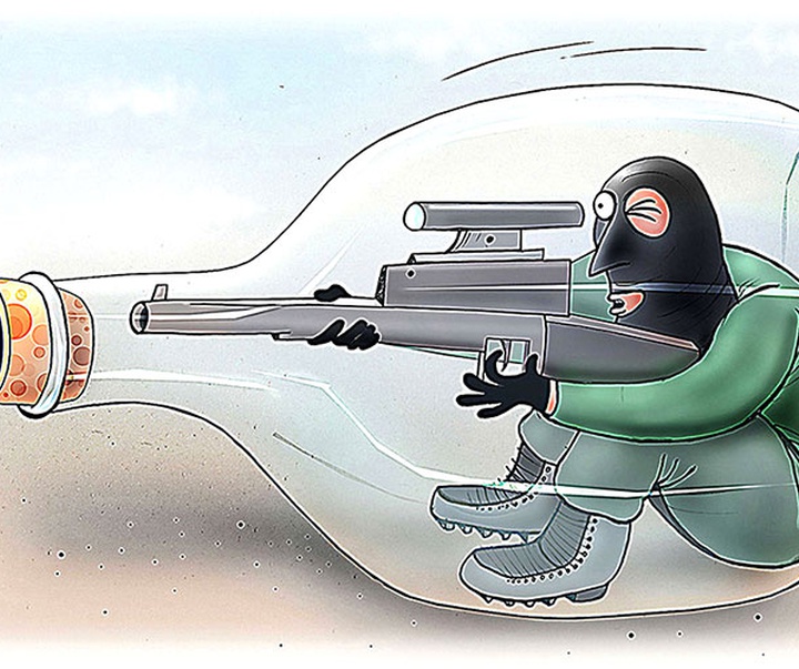 گالری آثار کارتون مجید ادیبی از ایران