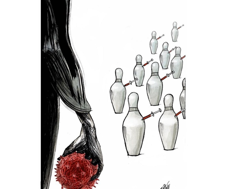 گالری آثار کارتون آنجل بولیگان از کوبا