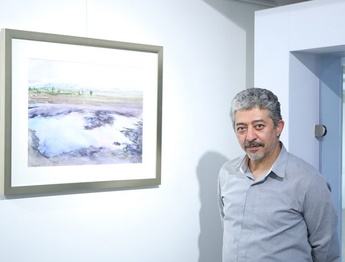کامیار صادقی با «منحنی آب» در گالری عالی