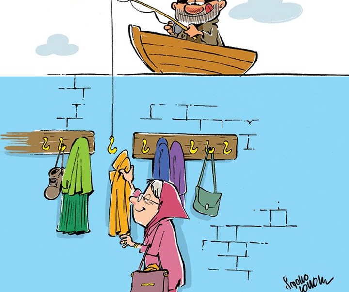 گالری کارتون‌های سلمان طاهری از ایران