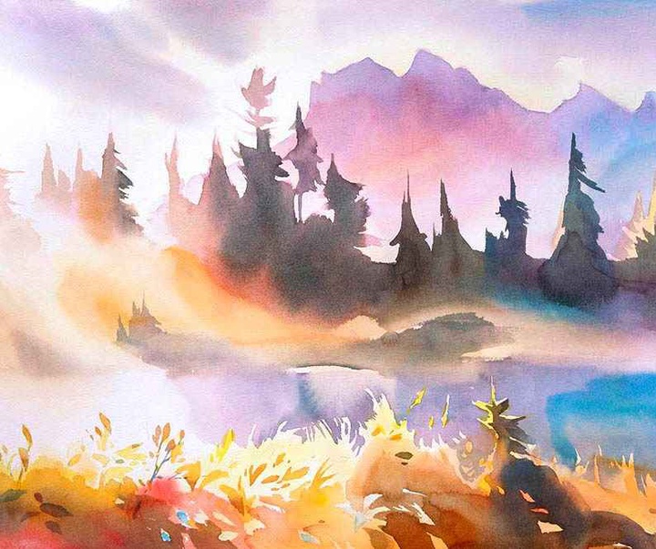 گالری نقاشی های آبرنگ دیوید مک ایون از کانادا