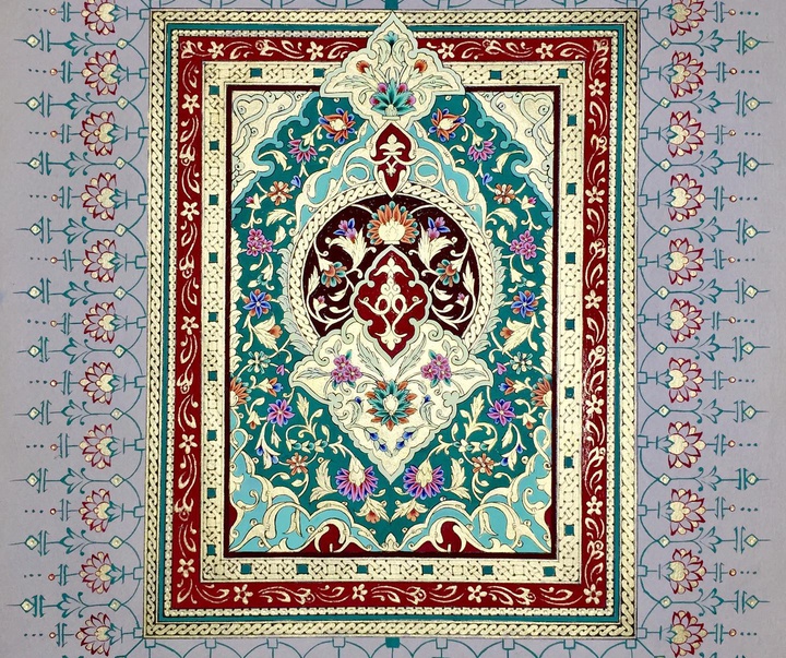 گالری آثار گل و مرغ و تذهیب آرمین رهبر از ایران